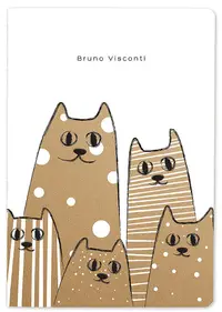 Caiet Bruno Visconti - Kraft World, A5, foi albe, 40 coli, sortiment