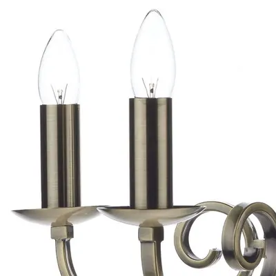 Lampa suspendata Murray 5 Light Dual Mount Pendant Antique Brass