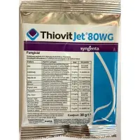 Thiovit Jet 80WG 30 gr, fungicid de contact pe baza de Sulf, Syngenta, fainare (ardei, cais, castraveti, orz, triticale, secara, dovleac, mar, morcov, nectarin) - Default Title