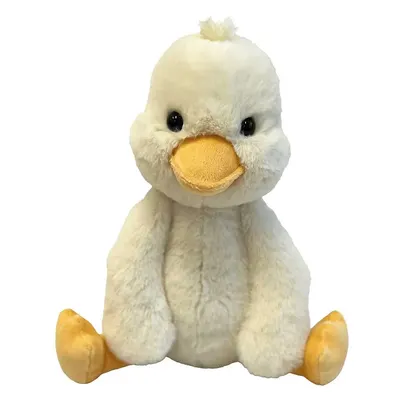 Ratusca alba de plus moale 40 cm