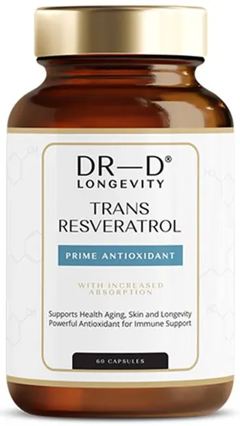 Trans-Resveratrol, 60 capsule, DR-D Longevity