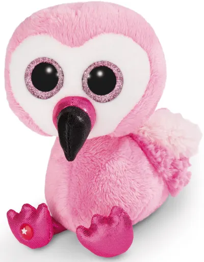 Jucarie de plus Nici Glubschis - Flamingo Zana Faye, 15 cm