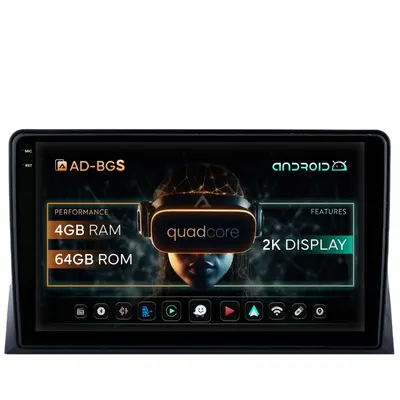 Navigatie 2K VW Multivan T5 (2003-2015), Android, S-Quadcore 4GB RAM + 64GB ROM, 9.5 Inch - AD-BGS90042K+AD-BGRKIT025T5