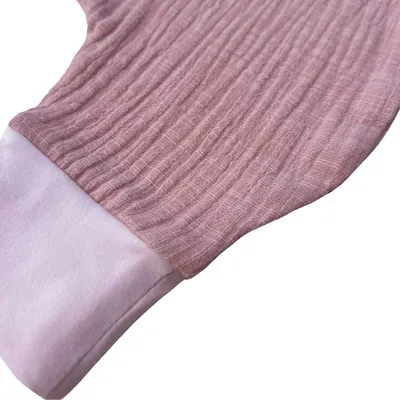 Sac de dormit cu picioruse 0.3 tog din muselina Candy Pink 100 cm