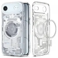 Husa MagSafe pentru Apple iPhone 17 Air, Spigen, Ultra Hybrid Zero One, Alba ACS10318