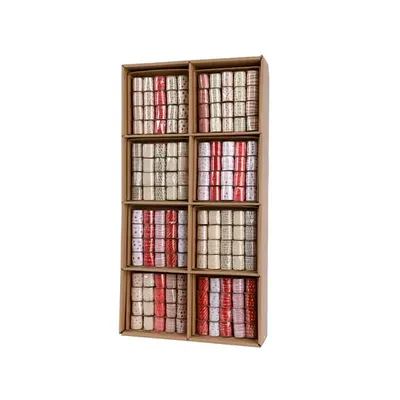 Panglica decorativa - Red-White Cotton - mai multe modele