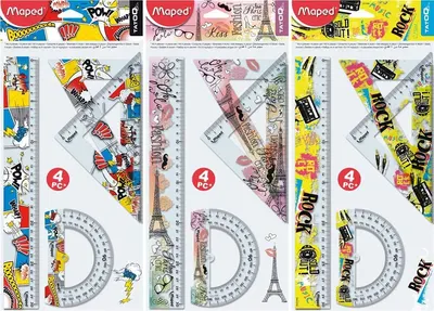 Set de desen Maped - Tatoo, 4 piese, asortiment