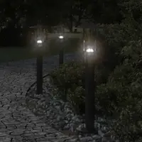 Gossi lampa exterioara de podea, negru, 60 cm, otel inoxidabil