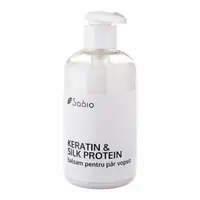 Balsam cu keratina si proteina de matase pentru par vopsit, 300ml, Sabio