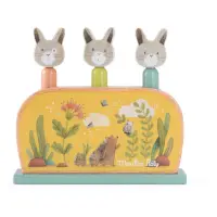MOULIN ROTY Wooden Pop Up Toy Trois Petits Lapins jucărie care sare 12m+ 1 buc