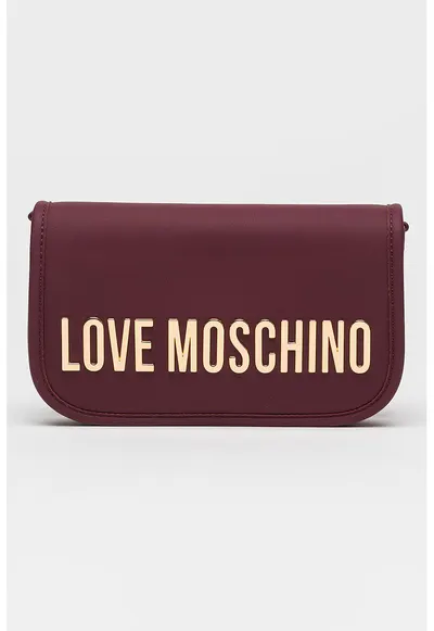 Geanta crossbody de piele ecologica cu clapa - Violet