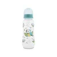 Biberon polipropilena cu tetina de silicon Lorelli Baby Care 250 ml Aqua Blue S 0+