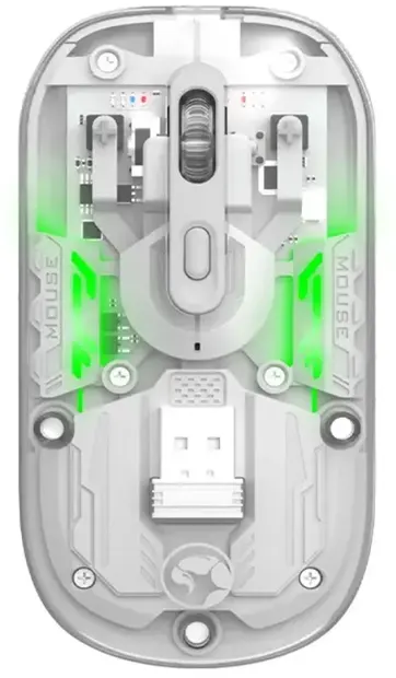 Mouse gaming Marvo - M808W, optic, wireless, transparent