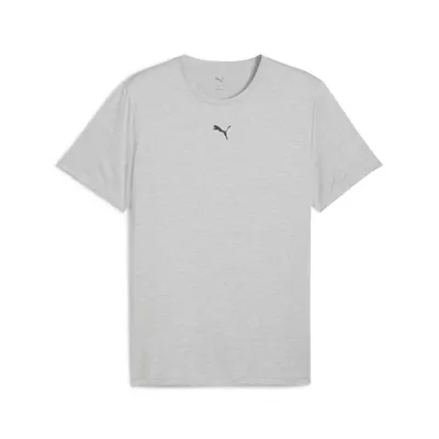Tricou fitness bărbați drycell, logo pe piept Tad Essentials, galben deschis