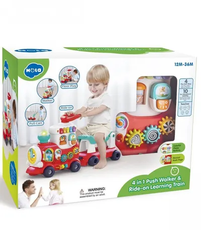 Masinuta pentru copii Ride-On Locomotiva multifunctionala