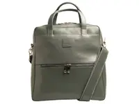 Rucsac din piele laptop 35x33x16 cm, Exactive Lady Exacompta 17236E, gri