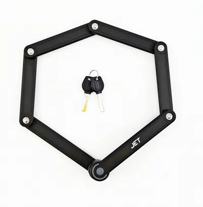 Antifurt cu cheie JET LOCK TY-3853, 840mm, foldabil, cu suport