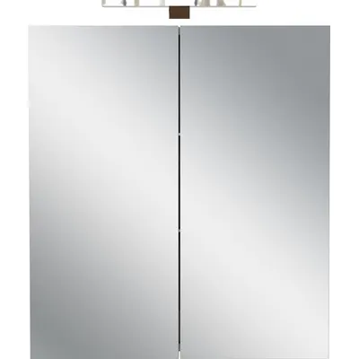 Dulap de baie crem suspendat, cu oglindă 60x71 cm Arcena – Germania
