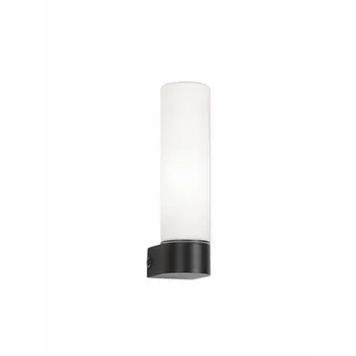 Corp de iluminat pentru baie CORB Nisipiu Negru Aluminiu & Opal Sticla LED E14 1x5W 230V IP44 Fara bec