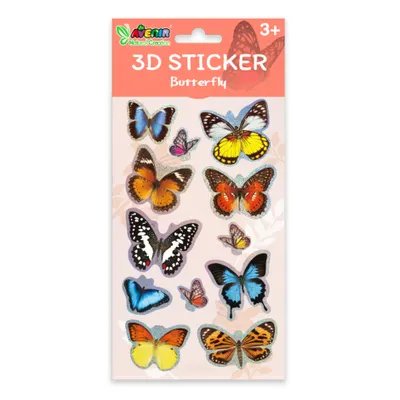 Abtibilduri 3D - Fluturi, colectia Creatii Naturale