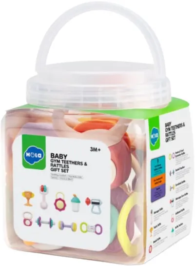 Set de jucării pentru dentiție pentru bebeluși Hola Toys - Sport, 9 buc