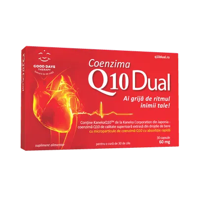 Coenzima Q10 Dual 60mg, 30 capsule, Good Days Therapy