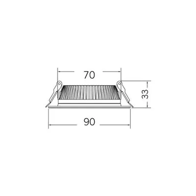 Faton 8w Led Backlight Spot Tip Downlight 3000k