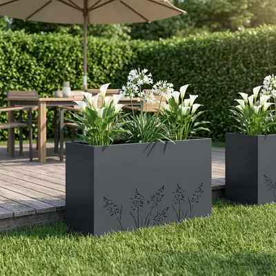 vidaXL Vază pentru Grădină Antracit 80 x 20 x 49 cm
