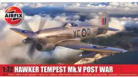 Model de asamblat Airfix Militari: Avioane - Avion de vânătoare britanic Hawker Tempest Mk.V Post War