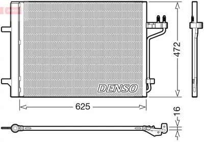 Radiator AC condensator cu uscator potrivit FORD KUGA II, TOURNEO CONNECT V408 NADWOZIE WIELKO, TRANSIT CONNECT V408 MINIVAN 1.6 2.0D 03.13
