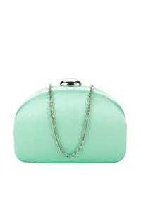 Geanta clutch verde menta - DYX3335-1 01 - 12.5x19x4.5 cm 12887 - Verde
