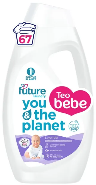 Gel de rufe concentrat Future baby - Lavandă, 2,7 l, 67 spălări