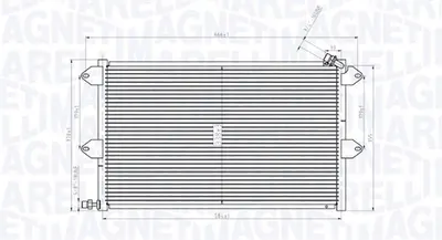 Radiator Ac Condensator Potrivit Seat Cordoba, Cordoba Vario, Ibiza Ii, Inca; Vw Caddy Ii, Caddy Ii Minivan, Polo, Polo Iii, Polo Iii Classic 1.0-2.0 02.93-01.04