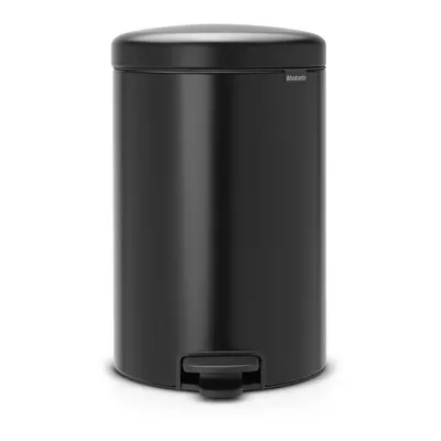 Coș de gunoi negru mat cu pedală din oțel 20 l NewIcon – Brabantia