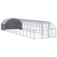 Gossi cotet de gaini pentru exterior, 3x12x2 m, otel zincat
