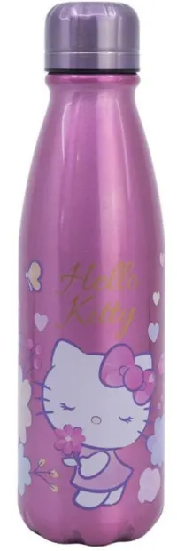 Sticlă de apă Stor Animation: Sanrio - Hello Kitty Flowers, 600 ml