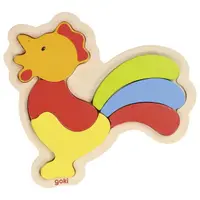 Puzzle încastrat cu 6 piese din lemn