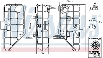 Vas expansiune cu capac potrivit MERCEDES M (W163) 02.98-06.05