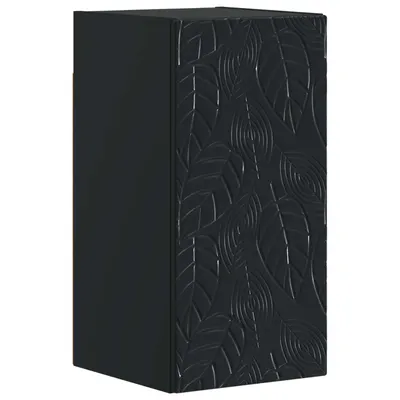vidaXL Dulap de perete pentru baie DELFT Negru 30 x 31 x 59 cm