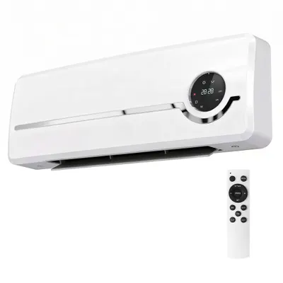 HOMCOM Încălzitor Electric 2000W de Perete cu 3 Moduri, Timer, Telecomandă și Blocare Copii | Aosom Romania