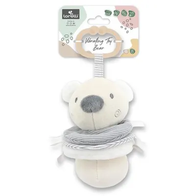 Jucarie de plus Ursulet Beige 16 cm cu vibratie 0 luni+