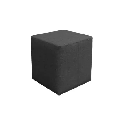 Taburet ROKA, gri inchis, 35x35x38 cm
