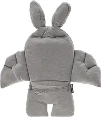 Pernă pentru scaun de masă Childhome - Rabbit, Jersey Grey