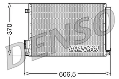 Radiator AC condensator cu uscator potrivit ABARTH 500 595 695, 500C 595C 695C; FIAT 500, 500 C, PANDA; FORD KA; LANCIA YPSILON 0.9-1.4 07.07