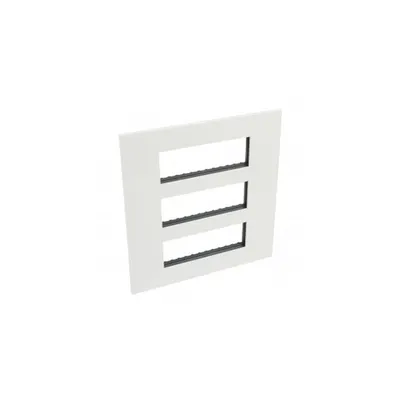 Plate British standard Arteor - patrat - 3 x 6 module - alb