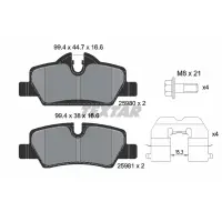 Set placute frana, frana disc TEXTAR 2598001