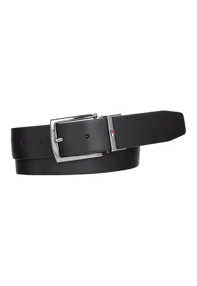 Curea de piele cu design reversibil Denton - Albastru ultramarin
