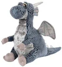 Jucărie de pluș Amek Toys - Dino, gri, 22 cm