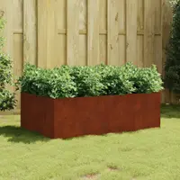 vidaXL Strat înălțat de grădină, 120x80x40 cm, oțel corten