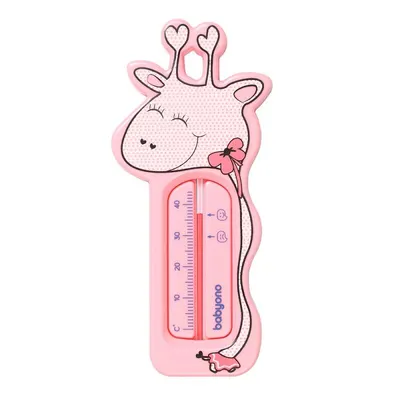 Termometru de baie Babyono - Girafă, roz